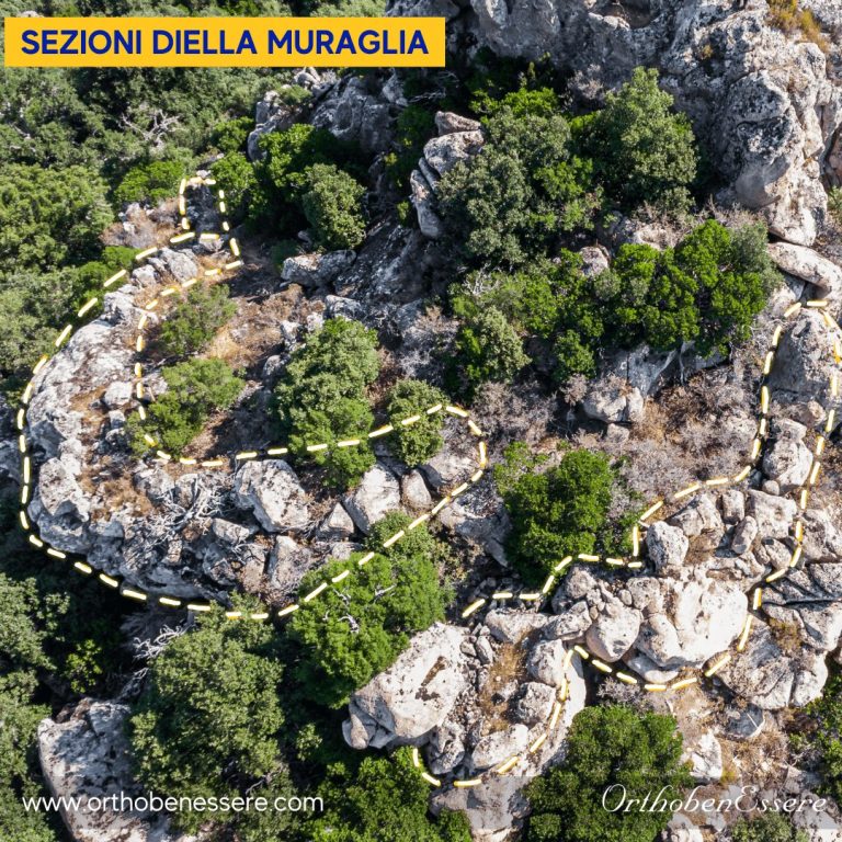 Sezioni della muraglia megalitica