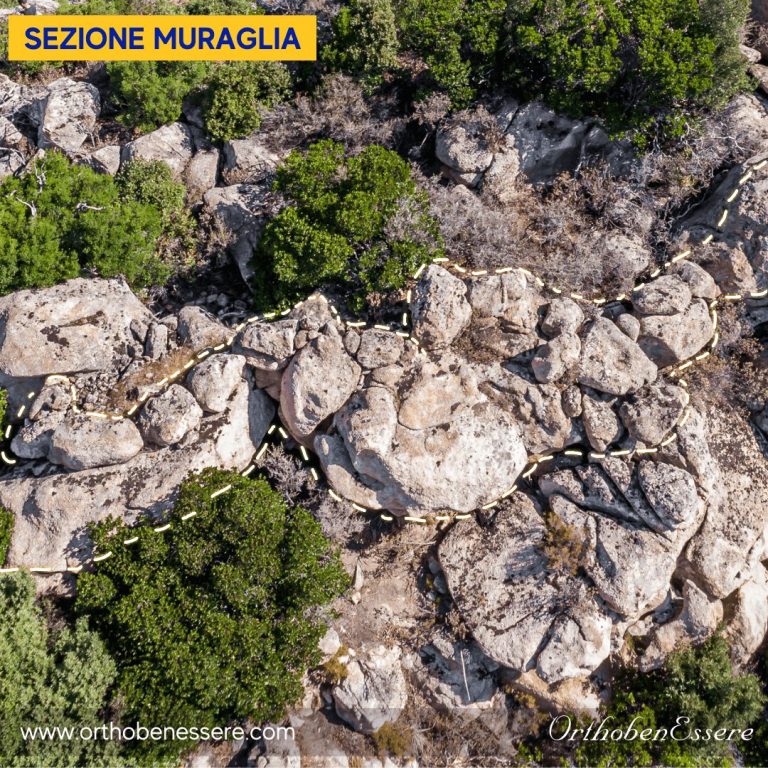 Sezioni della muraglia megalitica